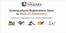 SVKM NMIMS opens undergraduate registrations for 2026 27 admissions across Commerce Engineering Law Design and Mathematics